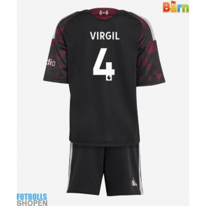 Billiga Liverpool Virgil van Dijk #4 Tredjeställ Barn 2026-27 Kortärmad (+ Korta byxor)